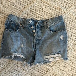 Free People Jean Shorts